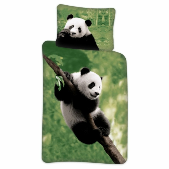 Panda gyerek ágyneműhuzat 100×140 cm, 40×45 cm 