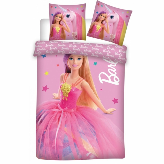 Barbie gyerek ágyneműhuzat 100×135 cm, 40×60 cm 