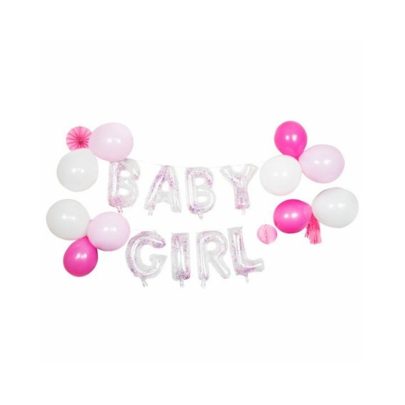 Baby Girl fólia lufi, léggömb szett 