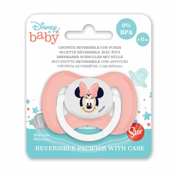 Disney Minnie megfordítható baba cumi tokkal 