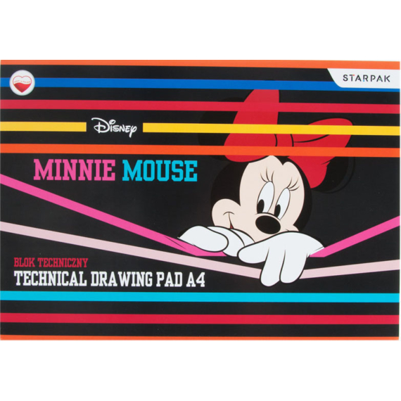 Disney Minnie A/4 vázlatfüzet, rajzfüzet 10 lapos rajzlap 