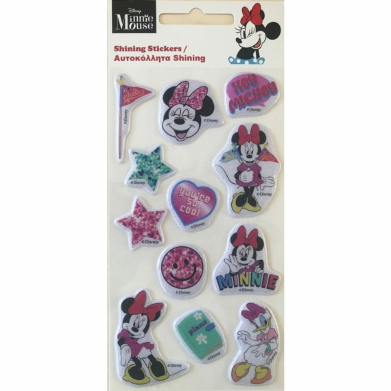 Disney Minnie csillogó pufi szivacs matrica szett 