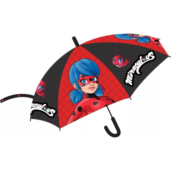 Katicabogár és Fekete Macska kalandjai gyerek félautomata esernyő Ø74 cm 