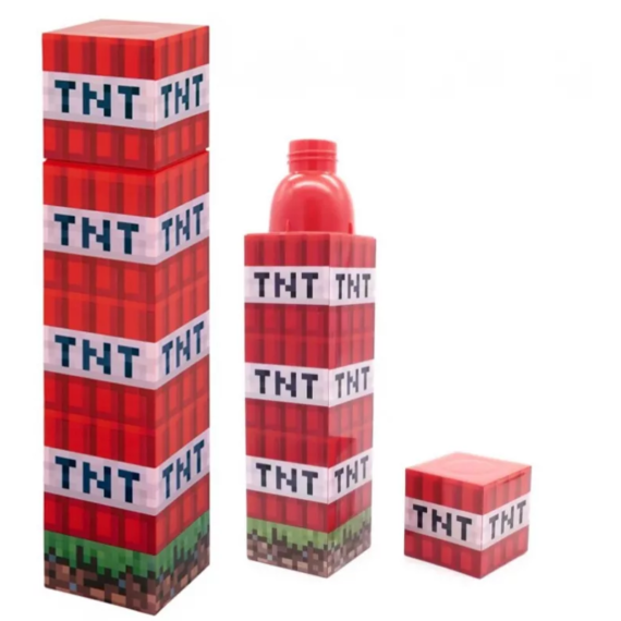 Minecraft TNT kulacs, sportpalack 650 ml
