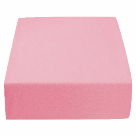 Rózsaszín Jersey ovis gumis lepedő 60*120 cm 